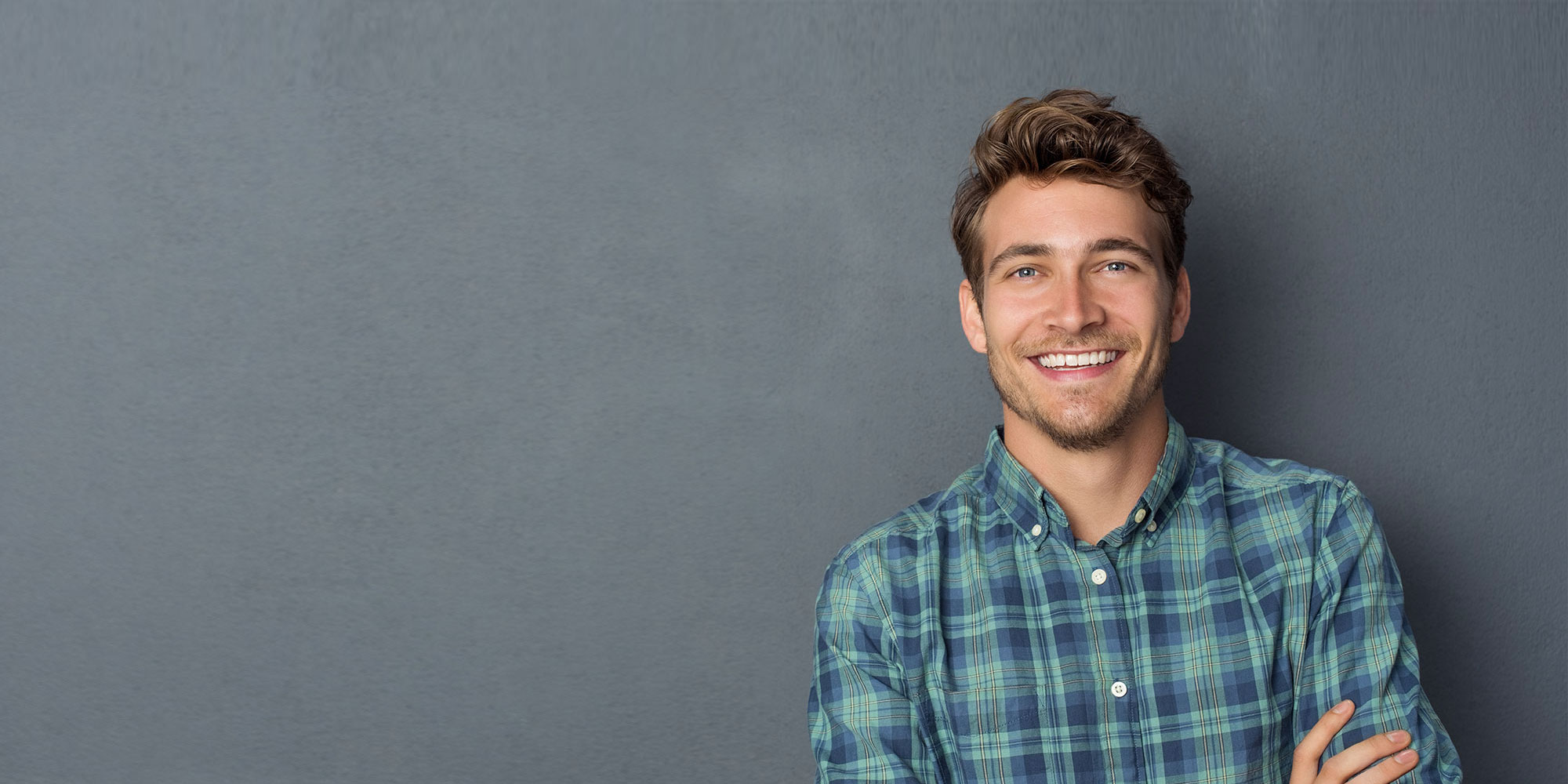 person smiling for their photoshoot