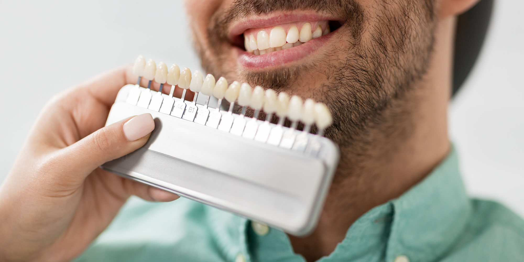 veneer patient having treatment within the dental center